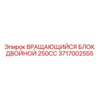 3717002555 ВРАЩАЮЩИЙСЯ БЛОК ДВОЙНОЙ 250CC Epiroc