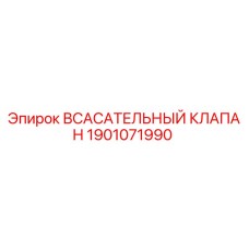 1901071990 ВСАСАТЕЛЬНЫЙ КЛАПАН Epiroc