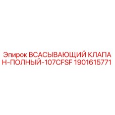 1901615771 ВСАСЫВАЮЩИЙ КЛАПАН-ПОЛНЫЙ-107CFSF Epiroc