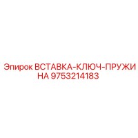 9753214183 ВСТАВКА-КЛЮЧ-ПРУЖИНА Epiroc