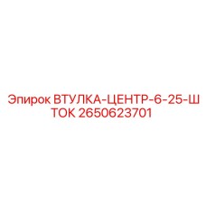2650623701 ВТУЛКА-ЦЕНТР-6-25-ШТОК Epiroc
