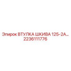 2236111776 ВТУЛКА ШКИВА 125-2А Epiroc