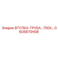 0605870H08 ВТУЛКА-ТРУБА: .750X Epiroc