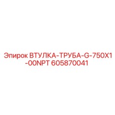605870041 ВТУЛКА-ТРУБА-G-750X1-00NPT Epiroc