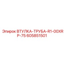 605851501 ВТУЛКА-ТРУБА-R1-00XRP-75 Epiroc