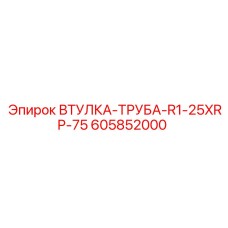 605852000 ВТУЛКА-ТРУБА-R1-25XRP-75 Epiroc