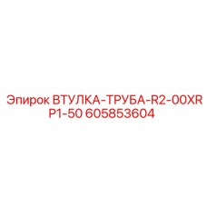 605853604 ВТУЛКА-ТРУБА-R2-00XRP1-50 Epiroc