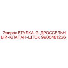 ВТУЛКА-G-ДРОССЕЛЬНЫЙ-КЛАПАН-ШТОК (9900481236) - Epiroc