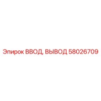 58026709 ВВОД, ВЫВОД Epiroc