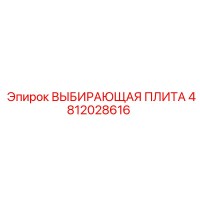 4812028616 ВЫБИРАЮЩАЯ ПЛИТА Epiroc