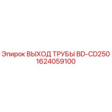1624059100 ВЫХОД ТРУБЫ BD-CD250 Epiroc