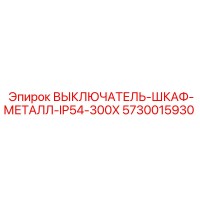 5730015930 ВЫКЛЮЧАТЕЛЬ-ШКАФ-МЕТАЛЛ-IP54-300X Epiroc