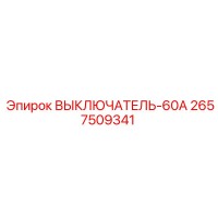 2657509341 ВЫКЛЮЧАТЕЛЬ-60А Epiroc