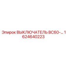 1624640223 ВЫКЛЮЧАТЕЛЬ BC60 Epiroc