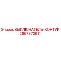 2657370611 ВЫКЛЮЧАТЕЛЬ-КОНТУР Epiroc