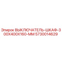5730014629 ВЫКЛЮЧАТЕЛЬ-ШКАФ-300X400X160-MM Epiroc