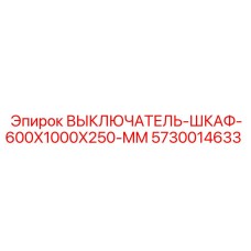 5730014633 ВЫКЛЮЧАТЕЛЬ-ШКАФ-600X1000X250-MM Epiroc
