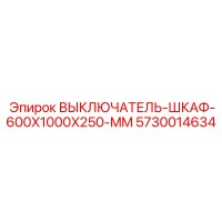 5730014634 ВЫКЛЮЧАТЕЛЬ-ШКАФ-600X1000X250-MM Epiroc