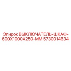 5730014634 ВЫКЛЮЧАТЕЛЬ-ШКАФ-600X1000X250-MM Epiroc