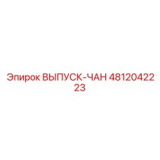 4812042223 ВЫПУСК-ЧАН Epiroc