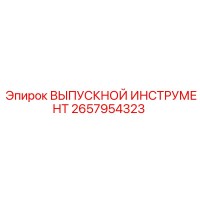 2657954323 ВЫПУСКНОЙ ИНСТРУМЕНТ Epiroc