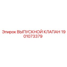 1901073379 ВЫПУСКНОЙ КЛАПАН Epiroc