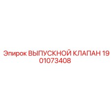 1901073408 ВЫПУСКНОЙ КЛАПАН Epiroc
