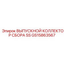 GS15863567 Выпускной коллектор сбора SS Epiroc