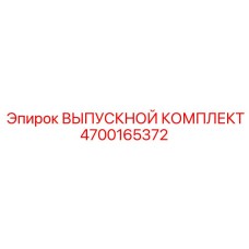 4700165372 ВЫПУСКНОЙ КОМПЛЕКТ Epiroc