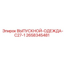 2658345481 ВЫПУСКНОЙ-ОДЕЖДА-C27-1 Epiroc