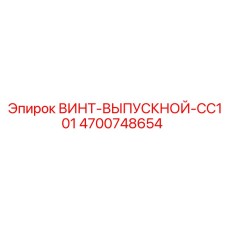 4700748654 ВИНТ-ВЫПУСКНОЙ-CC101 Epiroc
