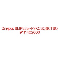9111402000 ВЫРЕЗЫ-РУКОВОДСТВО Epiroc