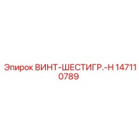 147110789 ВИНТ-ШЕСТИГР.-H Epiroc