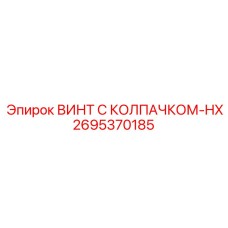 2695370185 ВИНТ С КОЛПАЧКОМ-HX Epiroc