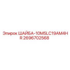 Оригинальная шайба 10M5LC19AM4HR от Epiroc артикул 2696702568