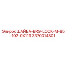 3370014801 ШАЙБА-BRG-LOCK-M-85-102-0X119 Epiroc