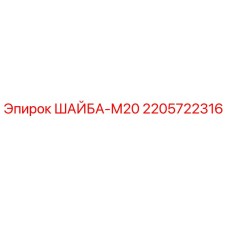 2205722316 ШАЙБА-М20 Epiroc
