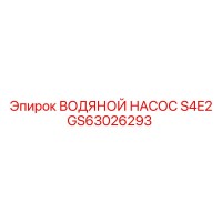 GS63026293 ВОДЯНОЙ НАСОС S4E2 Epiroc