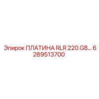 6289513700 ПЛАТИНА RLR 220 G8… Epiroc