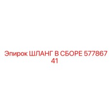 57786741 ШЛАНГ В СБОРЕ (Epiroc)