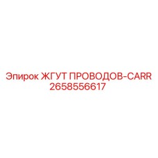 2658556617 ЖГУТ ПРОВОДОВ-CARR (Epiroc)