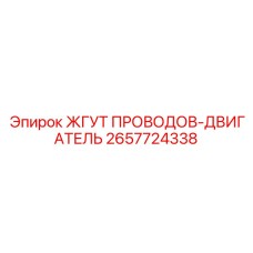 2657724338 ЖГУТ ПРОВОДОВ-ДВИГАТЕЛЬ Epiroc