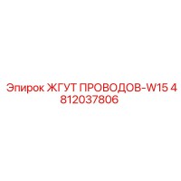 4812037806 ЖГУТ ПРОВОДОВ-W15 Epiroc