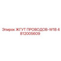 4812005609 ЖГУТ ПРОВОДОВ-W18 Epiroc