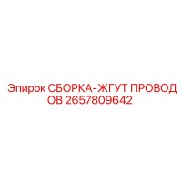 2657809642 СБОРКА-ЖГУТ ПРОВОДОВ Epiroc