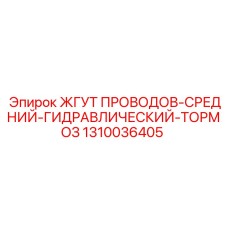 1310036405 Wiring Harness-Middle-Hydraulic-Brake by Epiroc
