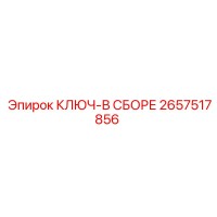 2657517856 КЛЮЧ-В СБОРЕ Epiroc