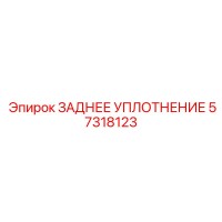 57318123 ЗАДНЕЕ УПЛОТНЕНИЕ Epiroc