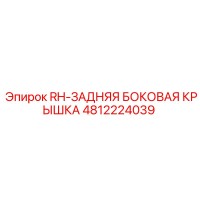 4812224039 RH-ЗАДНЯЯ БОКОВАЯ КРЫШКА Epiroc