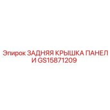 GS15871209 ЗАДНЯЯ КРЫШКА ПАНЕЛИ Epiroc